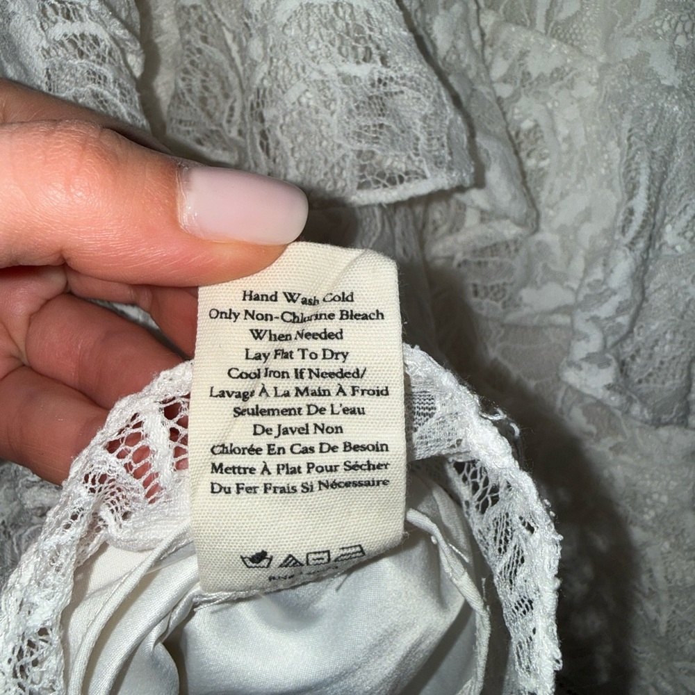 LoveShackFancy Sobine lace Mini Dress size 2 - Picture 9 of 13